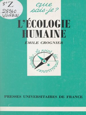 cover image of L'écologie humaine